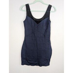 Express Dress‎ Womens Small Mesh Panel Sleeveless Bodycon Cocktail Party